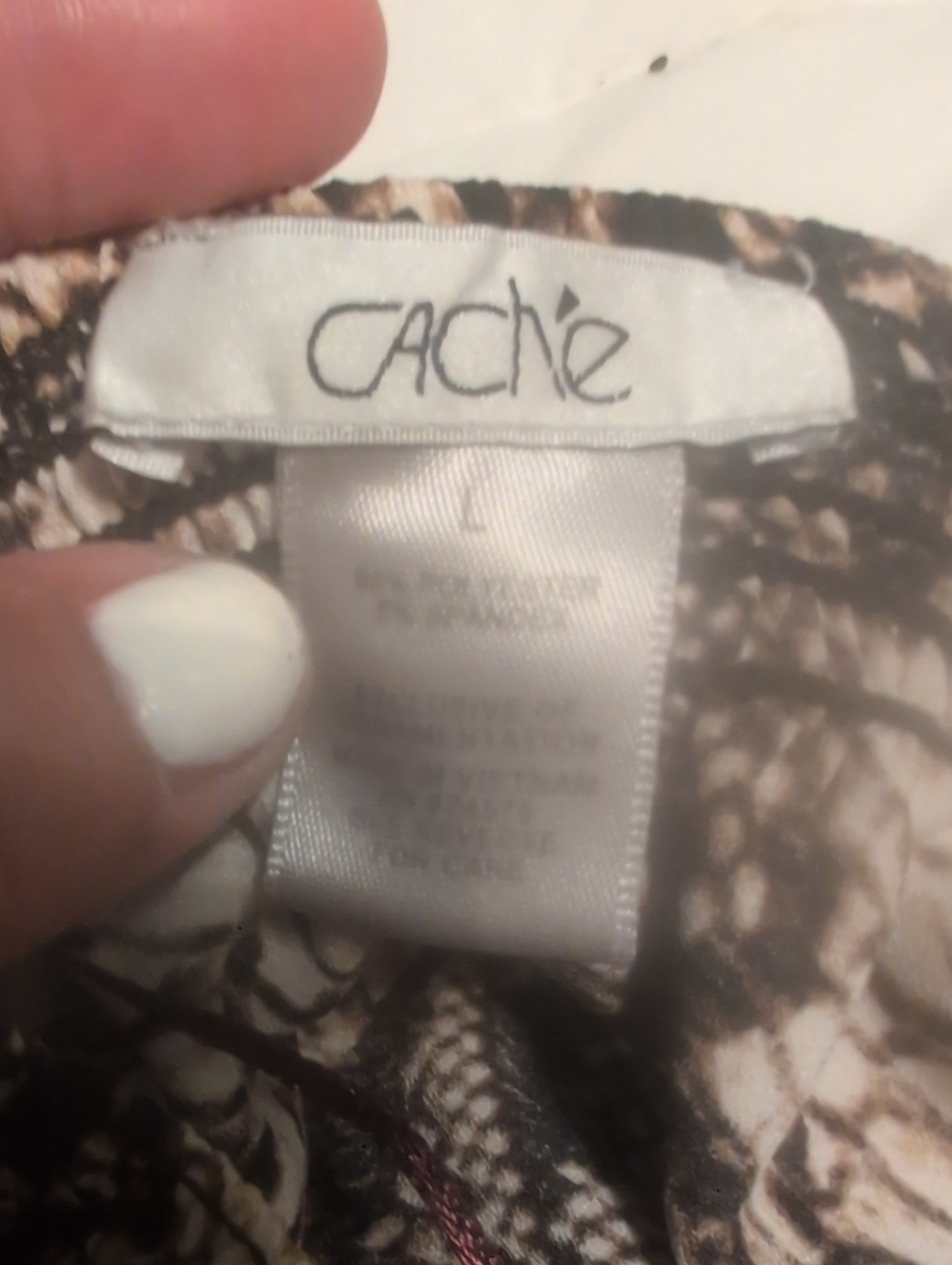 Cache Sleeveless Snakeskin Print Mini Skort jumpsuit in Beige and Black - Picture 4 of 4